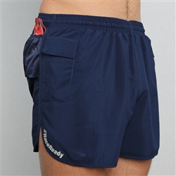 RaceReady Active Men s V Notch Running Shorts with Pockets 