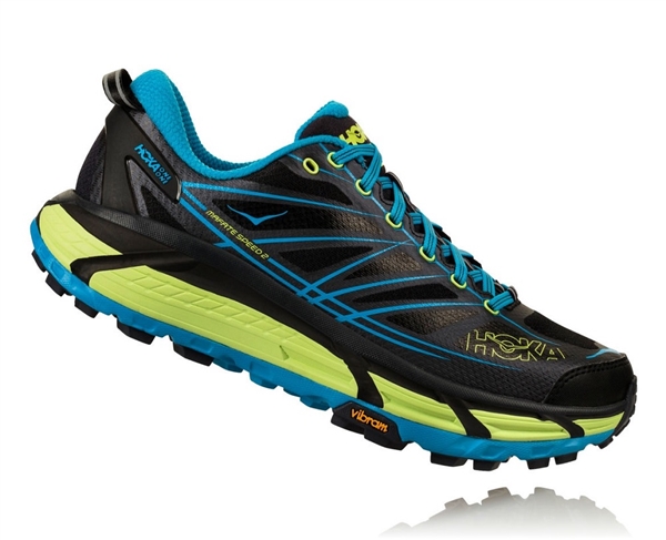 Men's Hoka MAFATE SPEED 2 Trail Running Shoes - Nine Iron / Black ...