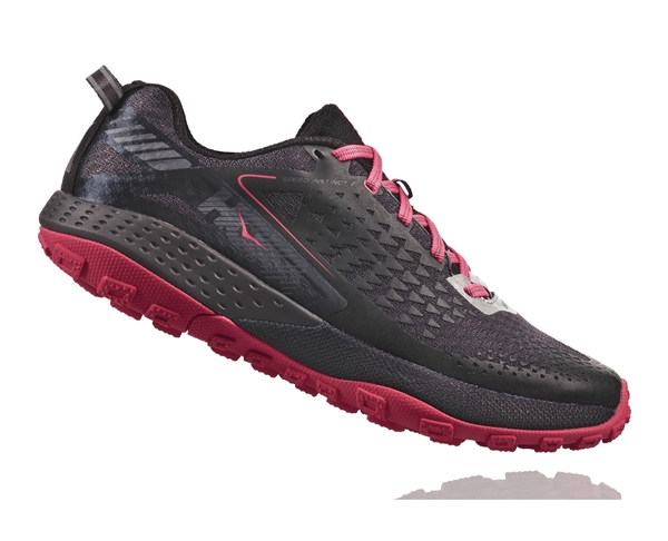 Women's Hoka SPEED INSTINCT 2 Trail Running Shoes - Black / Azalea ...